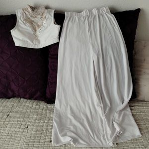 Girl's white dance costume, size MC (medium child)